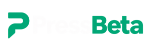 PressBeta Logo White Transparent